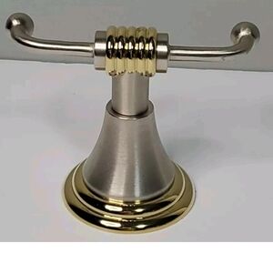Gold and Silver Towel Holder